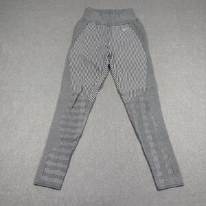 Nike Tights Womens Medium Black White Knitted Houndstooth Nikelab Couture Italy